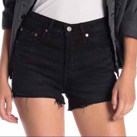 Levi’s  501s Zip Your Lip High Waisted Denim Short - Picture 2 of 7